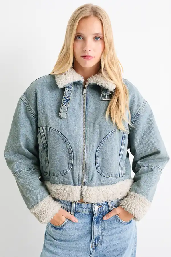 Bild 1 von C&A Jeansjacke, Blau, Größe: XS