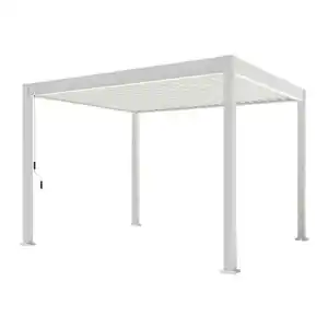 PergoLine Pergola Trumpf weiß Aluminium B/H/L: ca. 360x255x300 cm