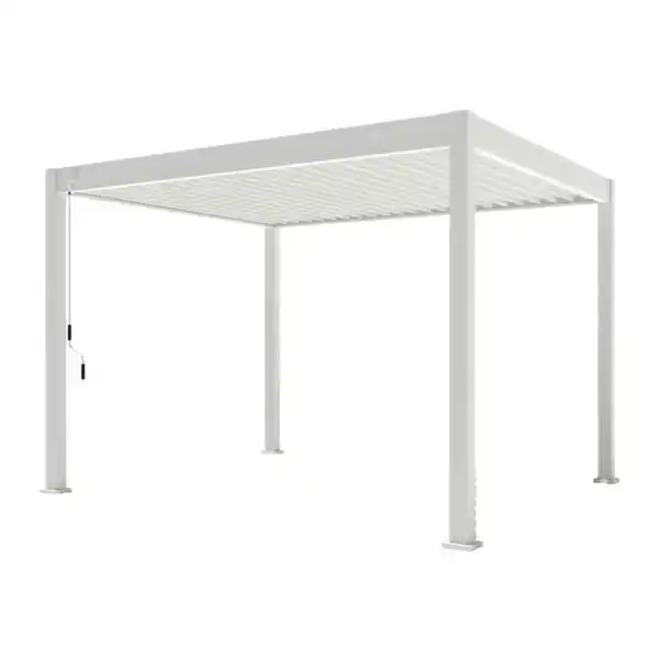 Bild 1 von PergoLine Pergola Trumpf weiß Aluminium B/H/L: ca. 360x255x300 cm