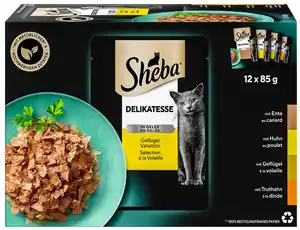 SHEBA Delikatesse oder Selection, 12 x 85-g-Packg.