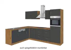 Held Möbel Eck-Küchenzeile SORRENTO, Holznachbildung