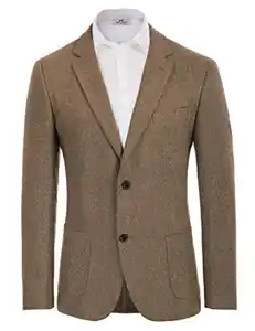 PJ PAUL JONES Sakko Herren Harris Tweed British Blazer 2 Knöpfe Vintage Anzugsjacke Business Jackett