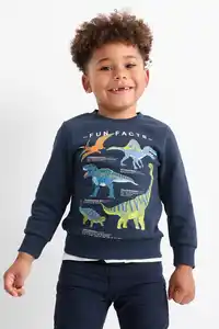 C&A Dino-Sweatshirt, Blau, Größe: 92