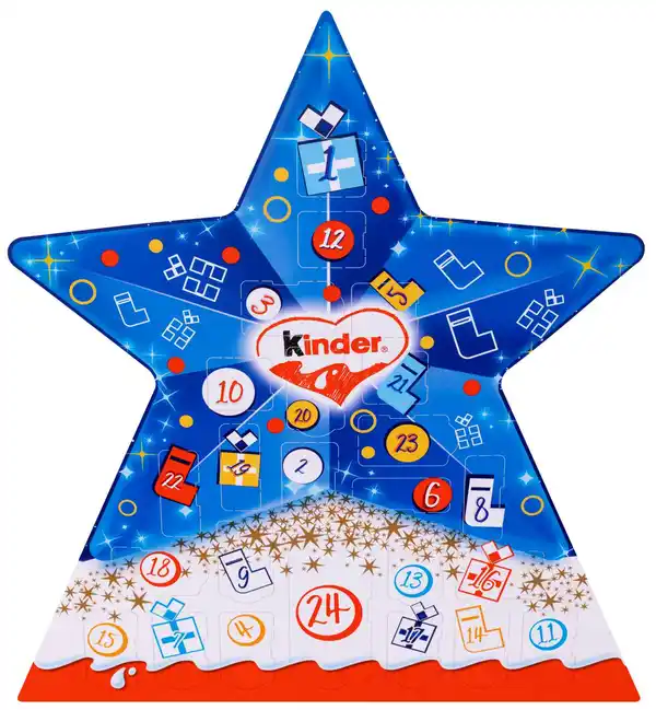 Bild 1 von KINDER Mini-Mix- oder Stern-Adventskalender, 149 - 150-g-Packg.