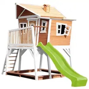 AXI Spielhaus Max braun B/H/L: ca. 432x288x193 cm