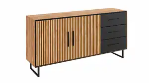 Sideboard mit Schubladen Eiche geölt 163 cm - BELLA