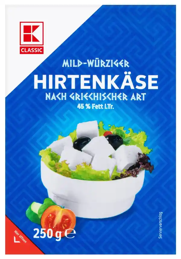 Bild 1 von K-CLASSIC Hirtenkäse, 250-g-Packg.