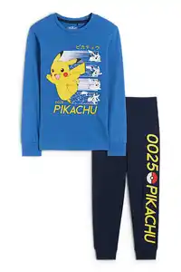 C&A Pokémon-Pikachu-Pyjama-2 teilig, Blau, Größe: 128