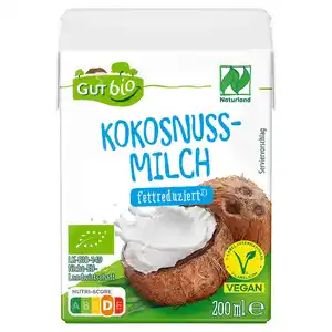 GUT BIO Bio-Kokosnussmilch 200 ml, 12 - 14 % Fett