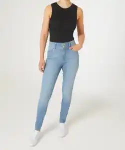 Helle Jeans Janina, Skinny-fit, High-waist, jeansblau hell