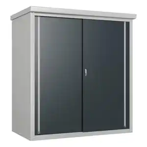 Trimetals Gartenschrank Guardian anthrazit Metall B/H/T: ca. 172x187x90 cm