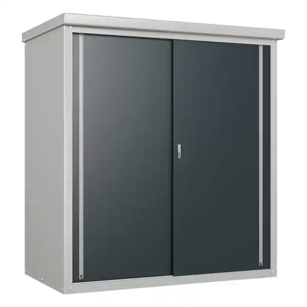 Bild 1 von Trimetals Gartenschrank Guardian anthrazit Metall B/H/T: ca. 172x187x90 cm