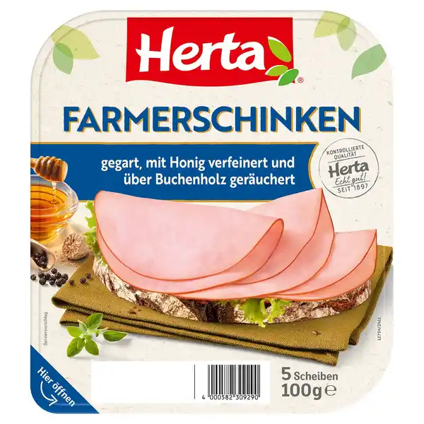 Bild 1 von HERTA Farmerschinken 100 g