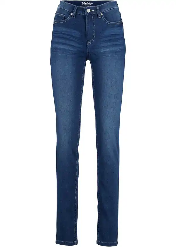 Bild 1 von Slim Jeans Mid Waist, Ultra-Soft, 42, Blau