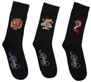 ED HARDY Herren-Socken, 3 Paar