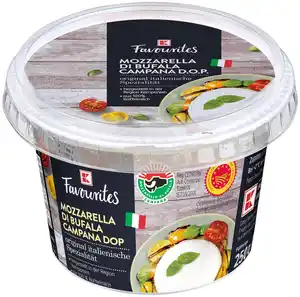 K-FAVOURITES Büffelmozzarella, 250-g-Becher