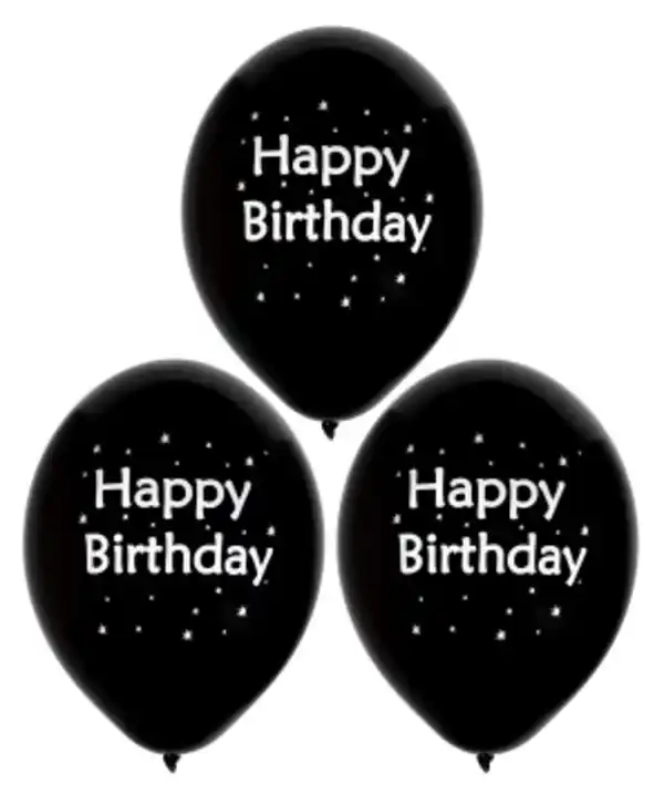 Bild 1 von Luftballons Geburtstag 3er-Pack, schwarz