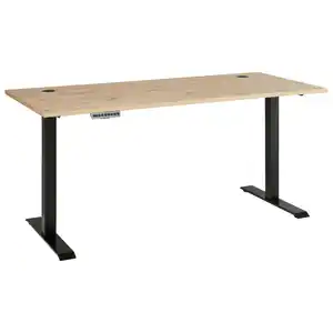 Schreibtisch Memphis Eiche Artisan Nachbildung anthrazit B/H/T: ca. 160x72x77 cm