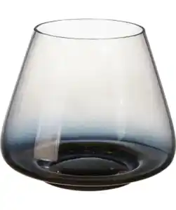 Glas-Teelichthalter ca. 15 x 15 x 13 cm, grau