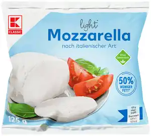 K-CLASSIC Mozzarella light, 220-g-Packg.