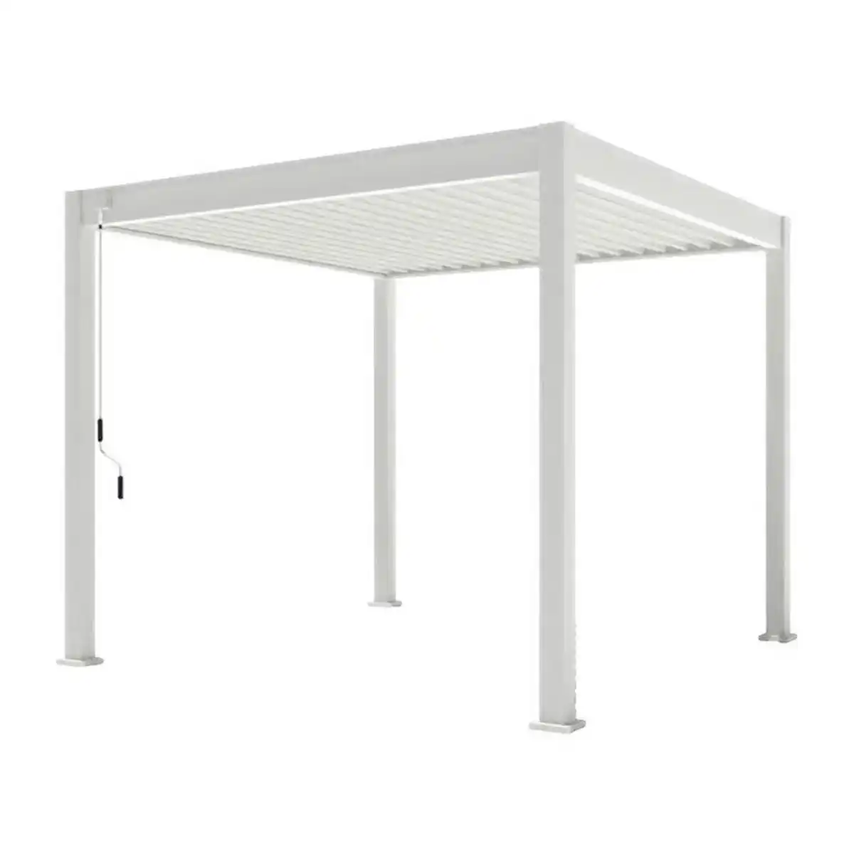 Bild 1 von PergoLine Pergola Trumpf weiß Aluminium B/H/L: ca. 300x255x300 cm