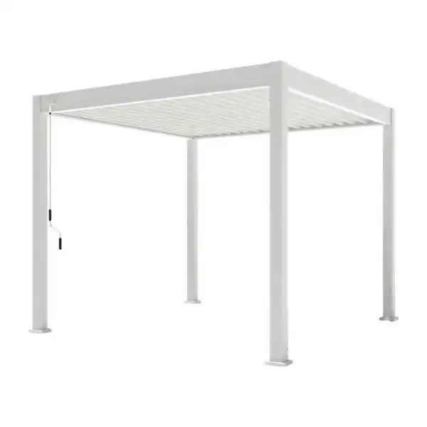 Bild 1 von PergoLine Pergola Trumpf weiß Aluminium B/H/L: ca. 300x255x300 cm