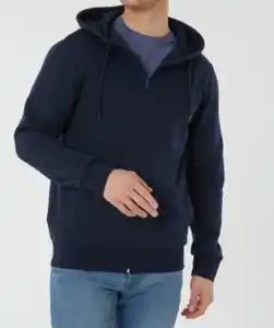 Sweatjacke mit Kapuze X-Mail, Reißverschluss, dunkelblau