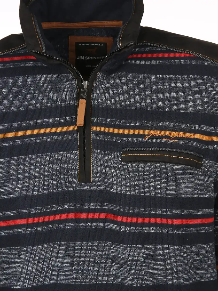 Bild 3 von Herren Sweattroyer mit Streifen Blau