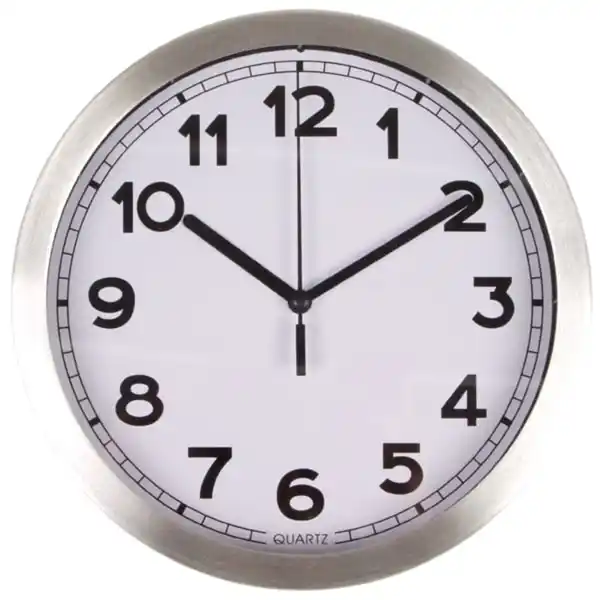 Bild 1 von Aluminium-Wanduhr 20cm Dekorative Aluminium-Wanduhr mit einem Durchmesser von 20cm.