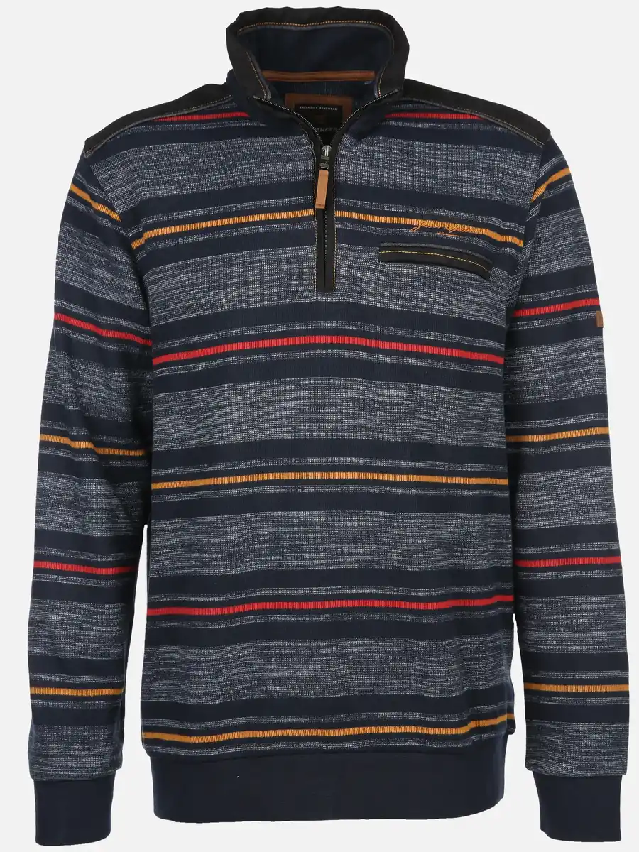 Bild 1 von Herren Sweattroyer mit Streifen Blau