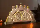 Bild 2 von LED-Schwibbogen aus Holz - Weihnachtsmann mit Rentierschlitten