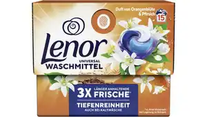 Lenor Waschmittel PODS Universalwaschmittel Orangenblüte Pfirsich