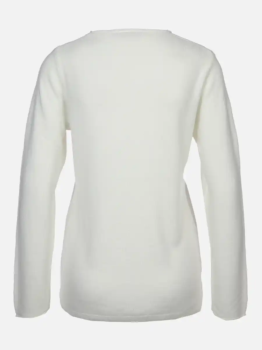 Bild 2 von Damen Feinstrickpullover Weiß