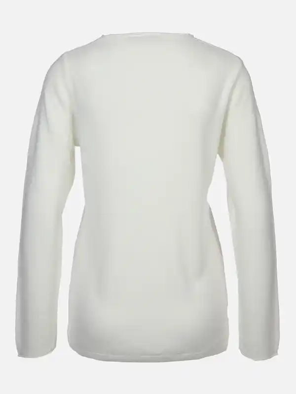 Bild 2 von Damen Feinstrickpullover Weiß