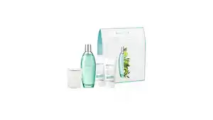 Biotherm Eau Pure Eau de Toilette, Bodylotion, Duschgel und Kerze Geschenkpackung