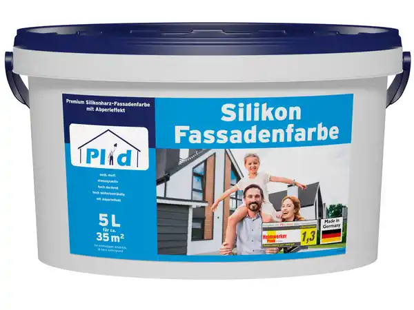 Bild 1 von Premium Silikon Fassadenfarbe Aussenfarbe Fassadenweiß Weiß