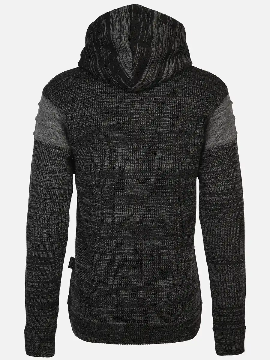 Bild 2 von Herren Kapuzenpullover in Strickware Grau