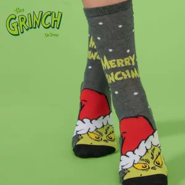 Bild 1 von Damen und Herren Socken "Grinch"