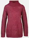 Bild 1 von Damen Pullover mit Rollkragen und Muster Rot