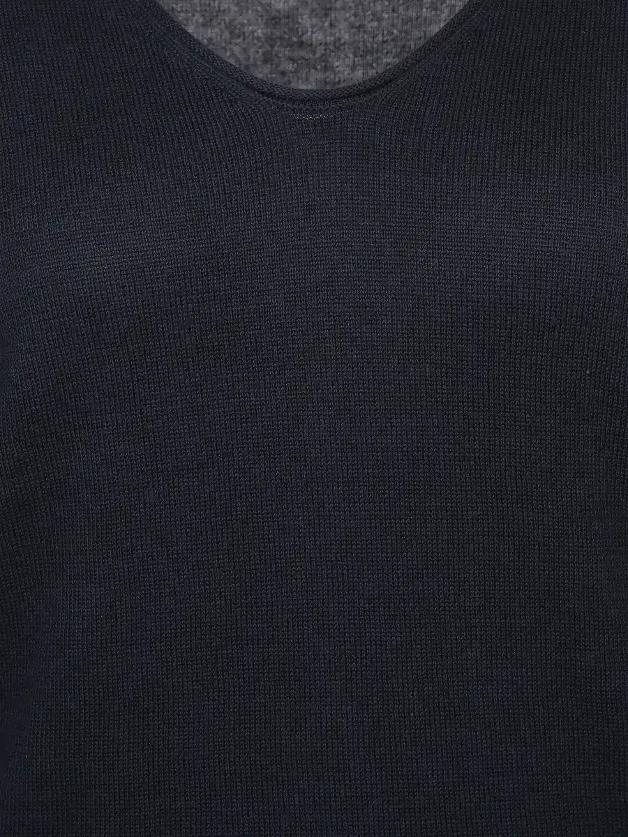 Bild 3 von Damen Pullover mit V-Ausschnitt Blau