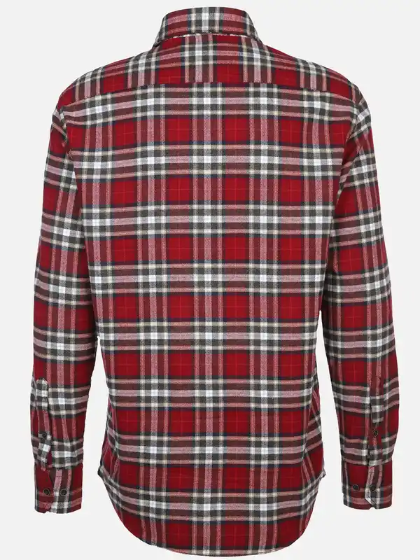 Bild 2 von Herren Flanellhemd im Karodessin Rot