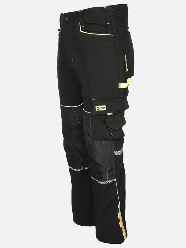 Bild 3 von Herren Softshell Arbeitshose mit Neondetails Schwarz
