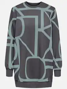 Only ONLAUDRINA L/S OVERSI Sweatshirt Grau