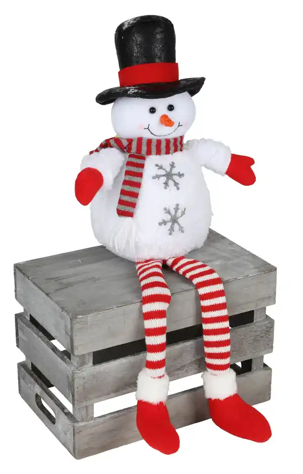 Bild 1 von Weihnachts-Schneemann Kantenhocker ca. 23x11x55cm