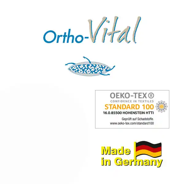 Bild 2 von 3-Kammer Kopfkissen, ca. 80 x 80cm, 2er-Set