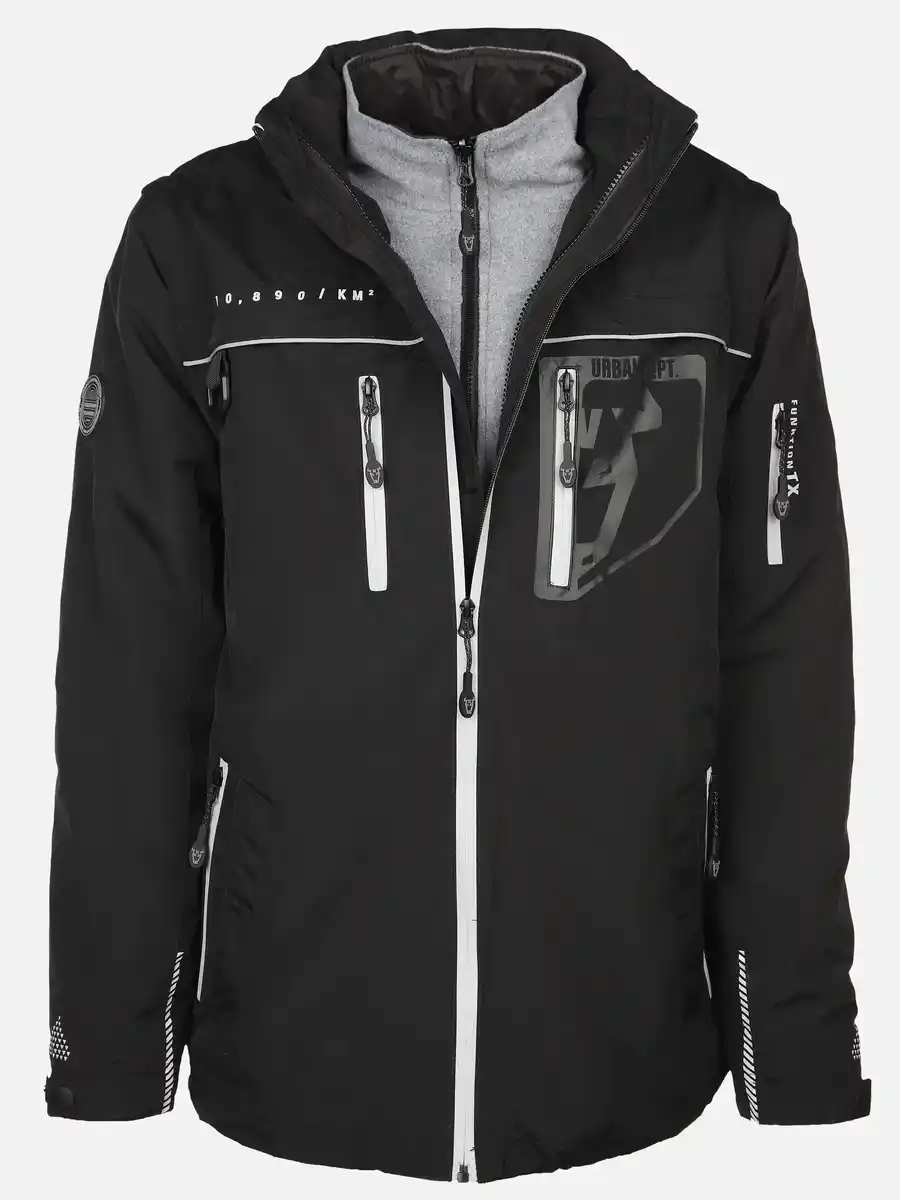Bild 4 von Herren Funktionsjacke 4in1 mit vielen Details Schwarz
