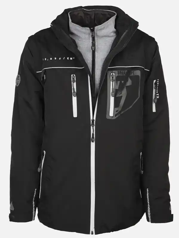 Bild 4 von Herren Funktionsjacke 4in1 mit vielen Details Schwarz