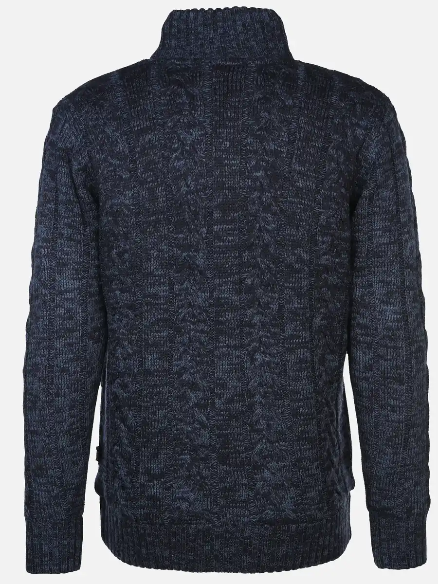 Bild 2 von Herren Strickjacke wattiert im Norwegermuster Blau