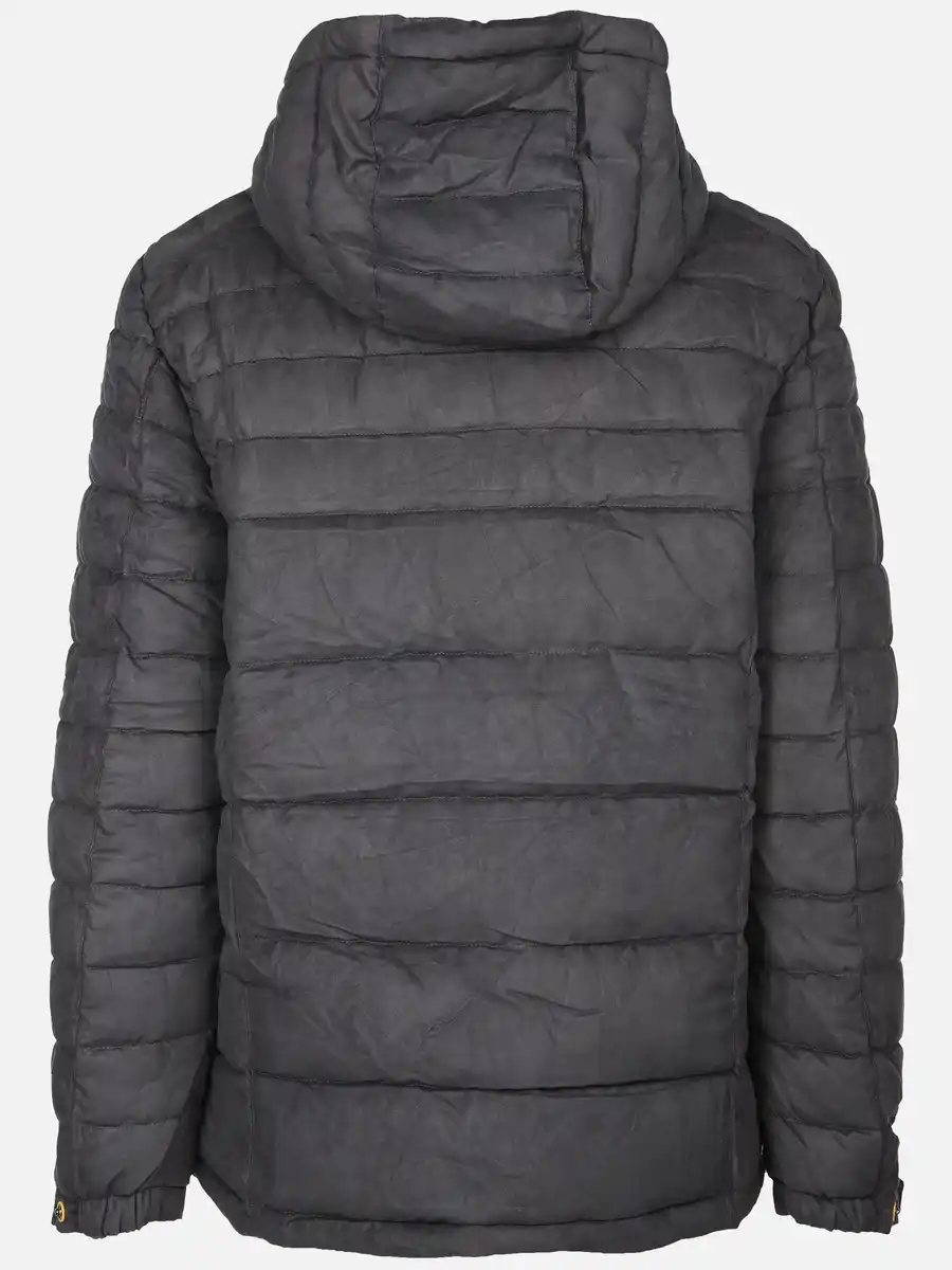 Bild 2 von Herren Velour Steppjacke mit Kapuze Grau