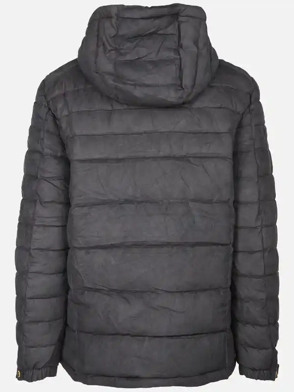 Bild 2 von Herren Velour Steppjacke mit Kapuze Grau